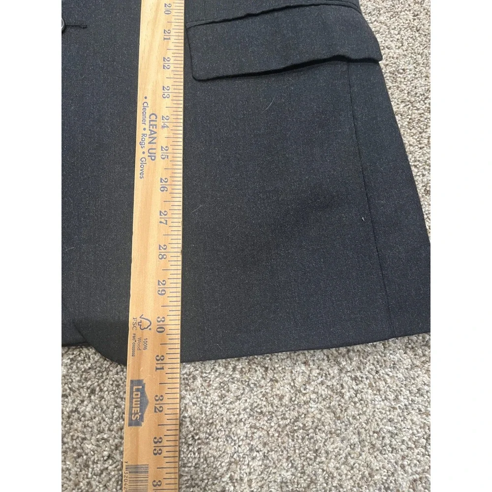 Lauren Ralph Lauren Wool Cashmere Blazer Charcoal Grey Sport Coat Made in Canada